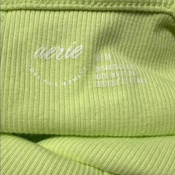 Aerie Green Corset Crop Top - Picture 4 of 4